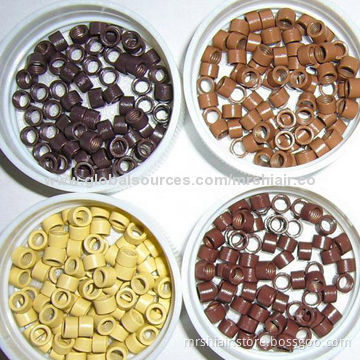 4.5mm 3.0mm Scrow micro ring black brown blonde color for I tip hair extensions tools